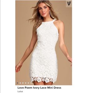 Lulu’s Lace White Mini Dress